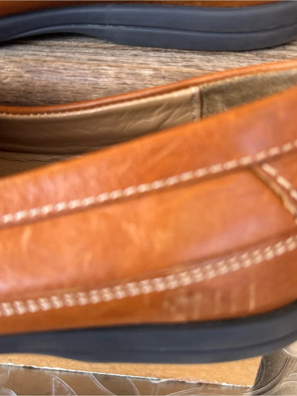 Johnston & Murphy Tan Leather Slip-On Loafers for Kids 2